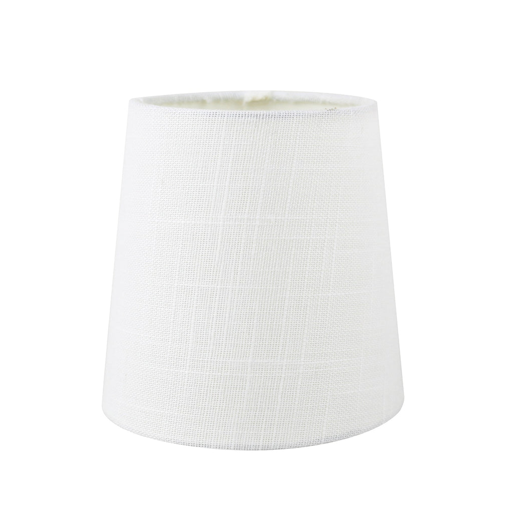 Abat-jour de lustre à pince en lin MERIVILLE, 4 pouces x 5 pouces x 5 pouces