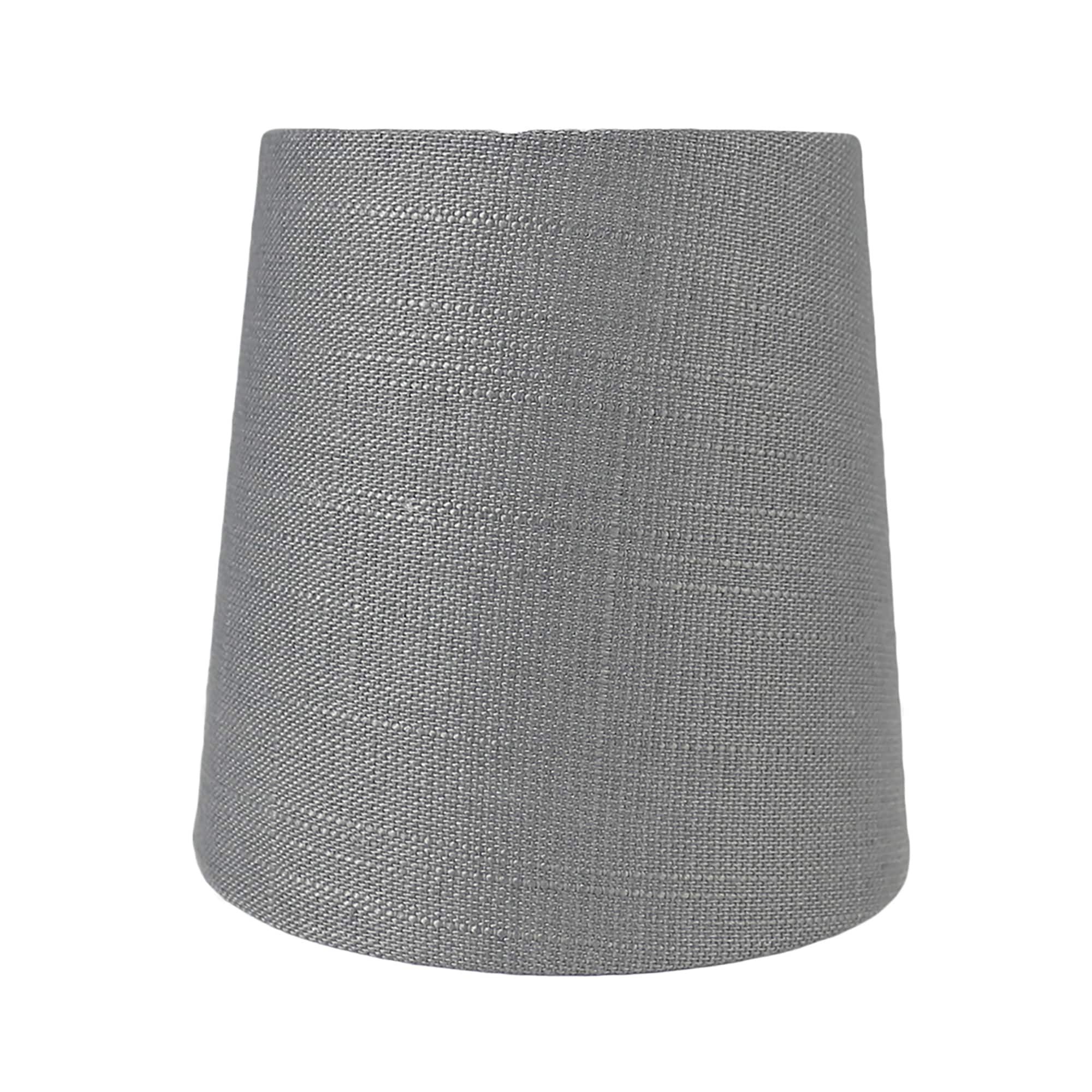 Abat-jour de lustre à pince en lin MERIVILLE, 4 pouces x 5 pouces x 5 pouces