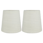 Abat-jour de lustre à pince en lin MERIVILLE, 4 pouces x 5 pouces x 5 pouces