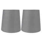 Abat-jour de lustre à pince en lin MERIVILLE, 4 pouces x 5 pouces x 5 pouces