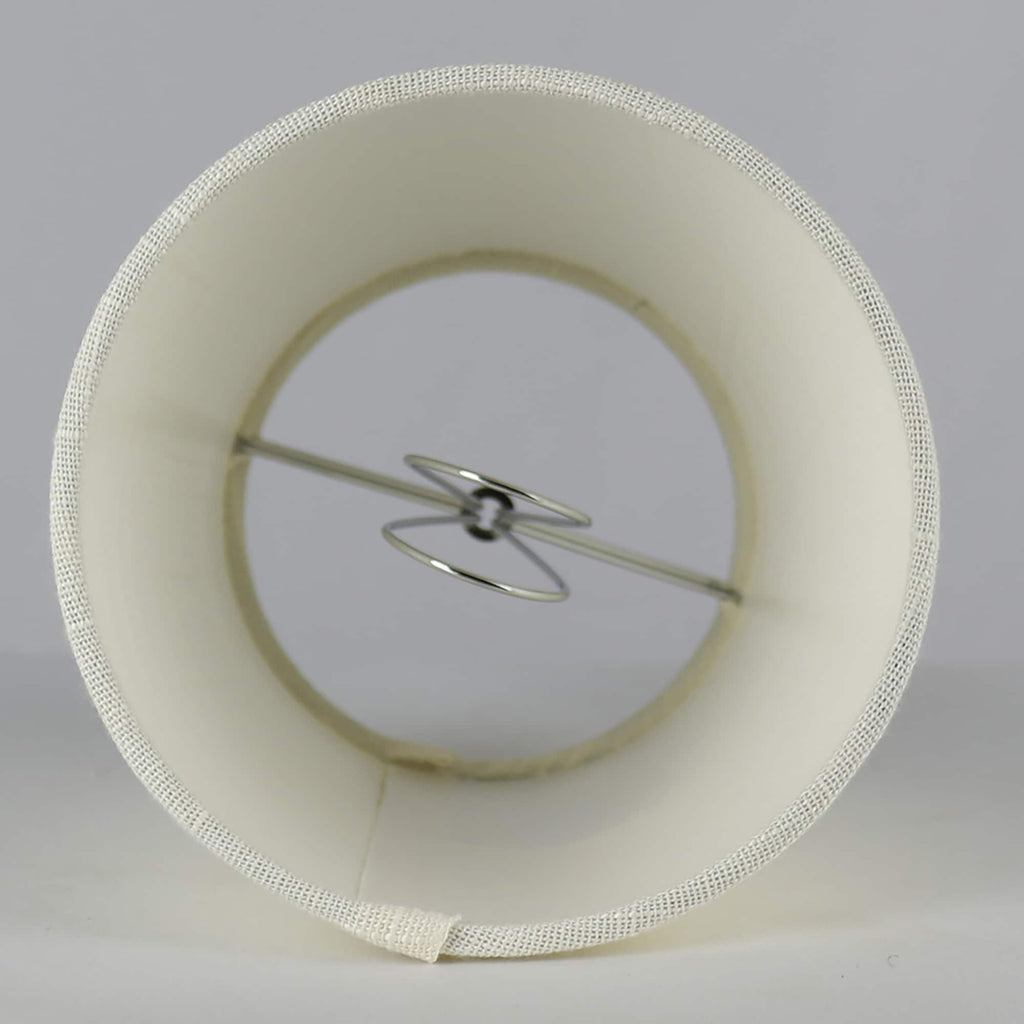 Abat-jour de lustre à pince en lin MERIVILLE, 4 pouces x 5 pouces x 5 pouces