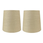 Abat-jour de lustre à pince en lin MERIVILLE, 4 pouces x 5 pouces x 5 pouces