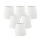 Abat-jour de lustre à pince en lin MERIVILLE, 4 pouces x 5 pouces x 5 pouces