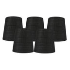 Abat-jour de lustre à pince en lin MERIVILLE, 4 pouces x 5 pouces x 5 pouces