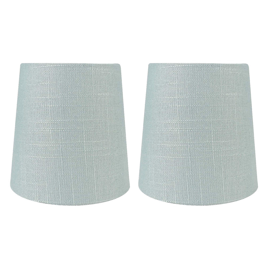 Abat-jour de lustre à pince en lin MERIVILLE, 4 pouces x 5 pouces x 5 pouces