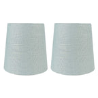 Abat-jour de lustre à pince en lin MERIVILLE, 4 pouces x 5 pouces x 5 pouces