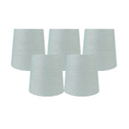 Abat-jour de lustre à pince en lin MERIVILLE, 4 pouces x 5 pouces x 5 pouces