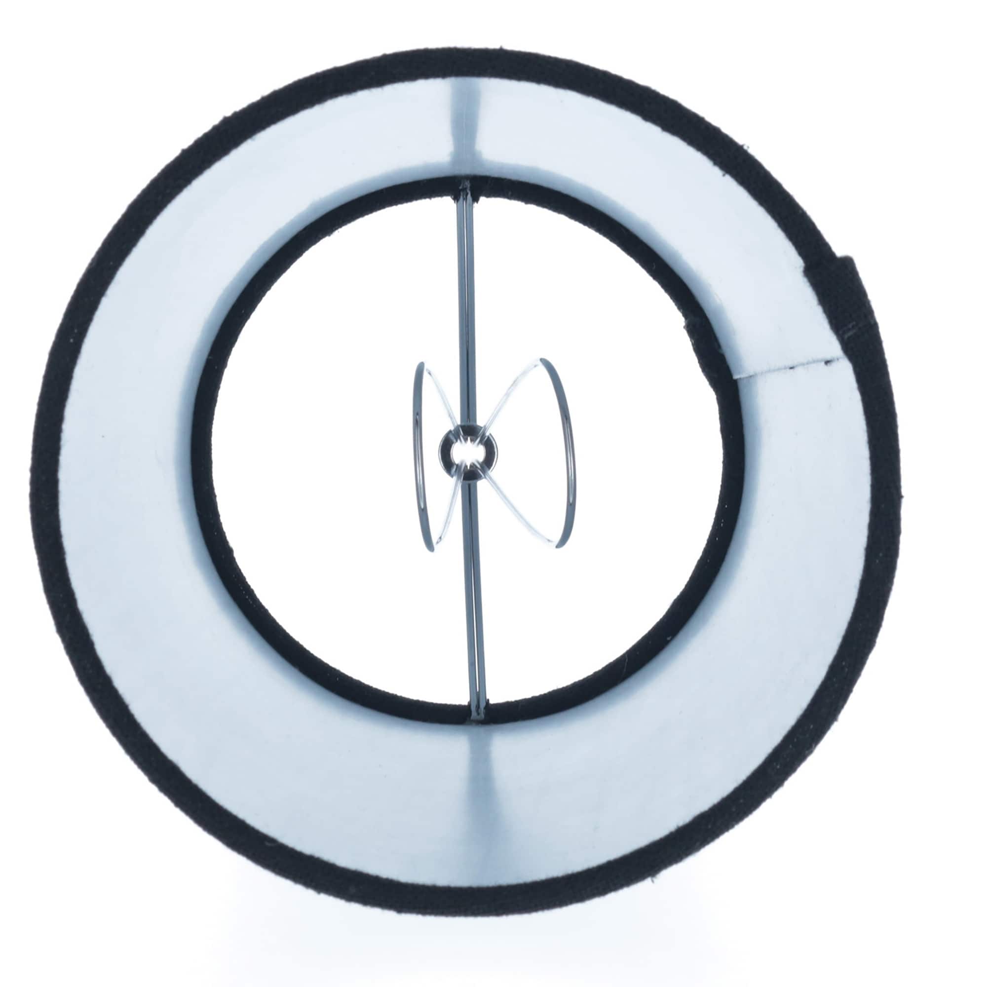 Abat-jour de lustre à pince en lin MERIVILLE, 4 pouces x 5 pouces x 5 pouces