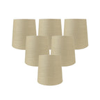 Abat-jour de lustre à pince en lin MERIVILLE, 4 pouces x 5 pouces x 5 pouces