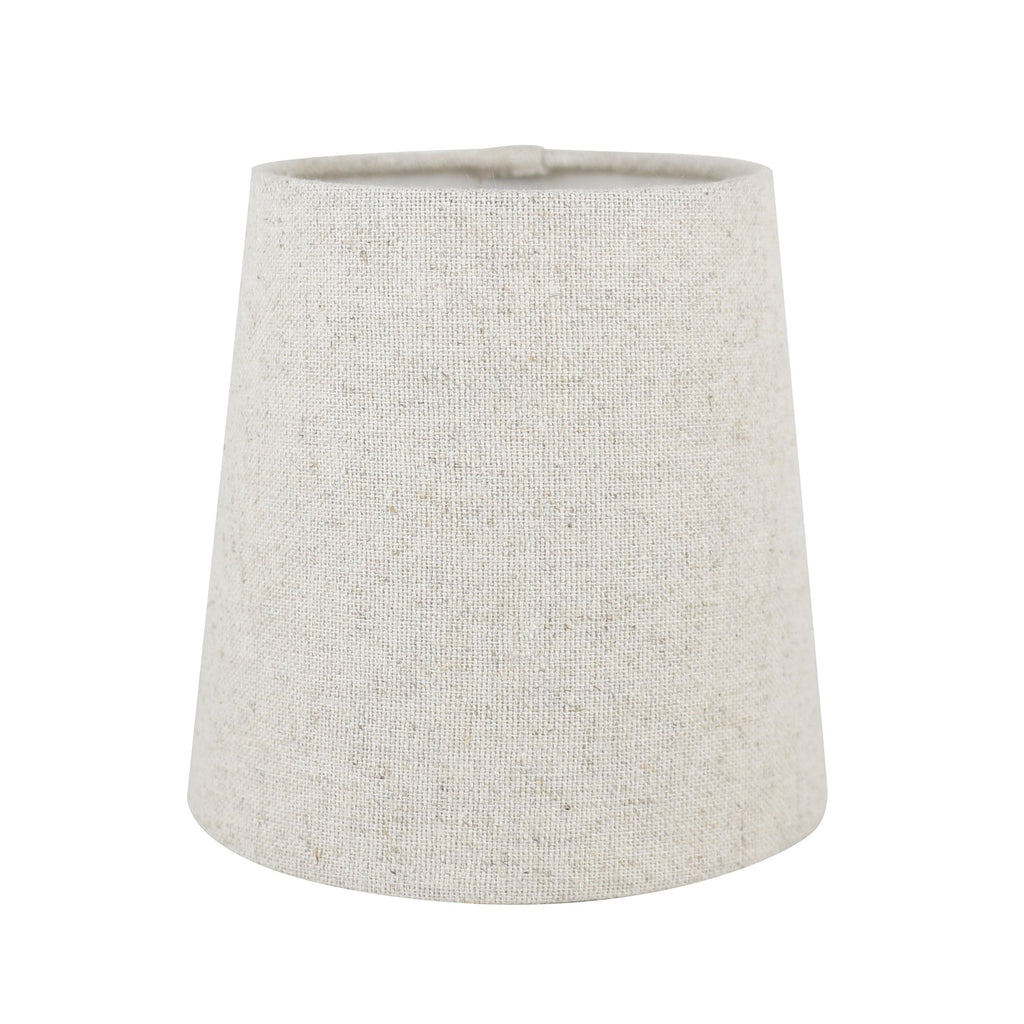 Abat-jour de lustre à pince en lin MERIVILLE, 4 pouces x 5 pouces x 5 pouces