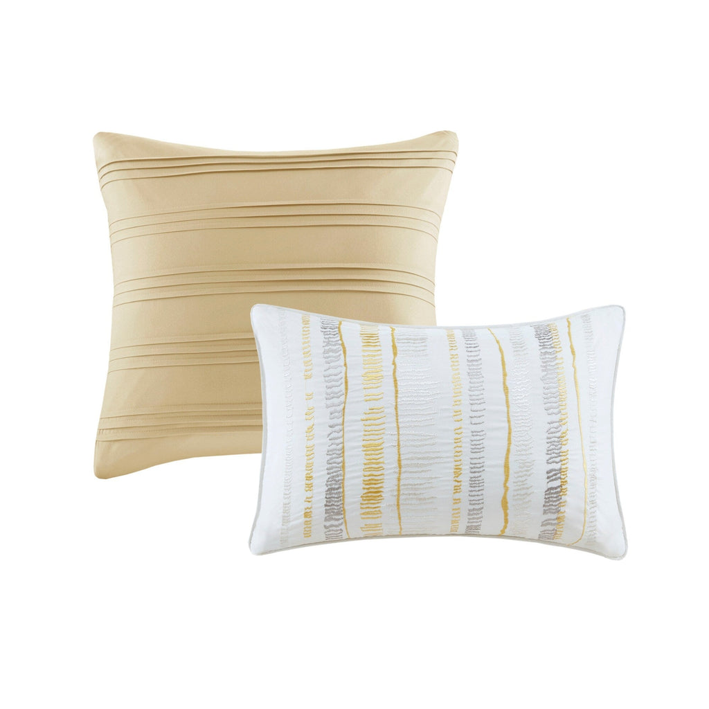 Collection de couettes et de courtepointes en seersucker imprimé Madison Park Anchorage, 8 pièces