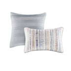 Collection de couettes et de courtepointes en seersucker imprimé Madison Park Anchorage, 8 pièces