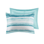 Collection de couettes et de courtepointes en seersucker imprimé Madison Park Anchorage, 8 pièces