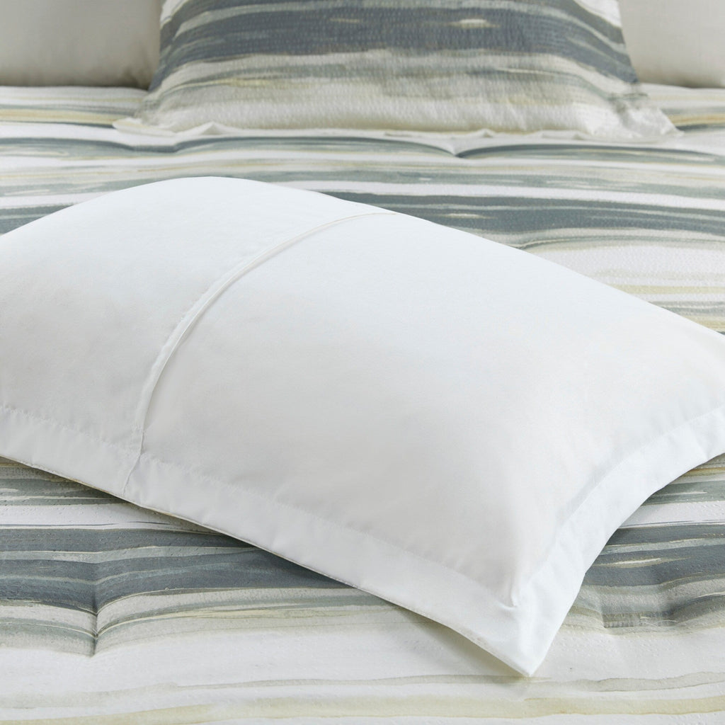 Collection de couettes et de courtepointes en seersucker imprimé Madison Park Anchorage, 8 pièces