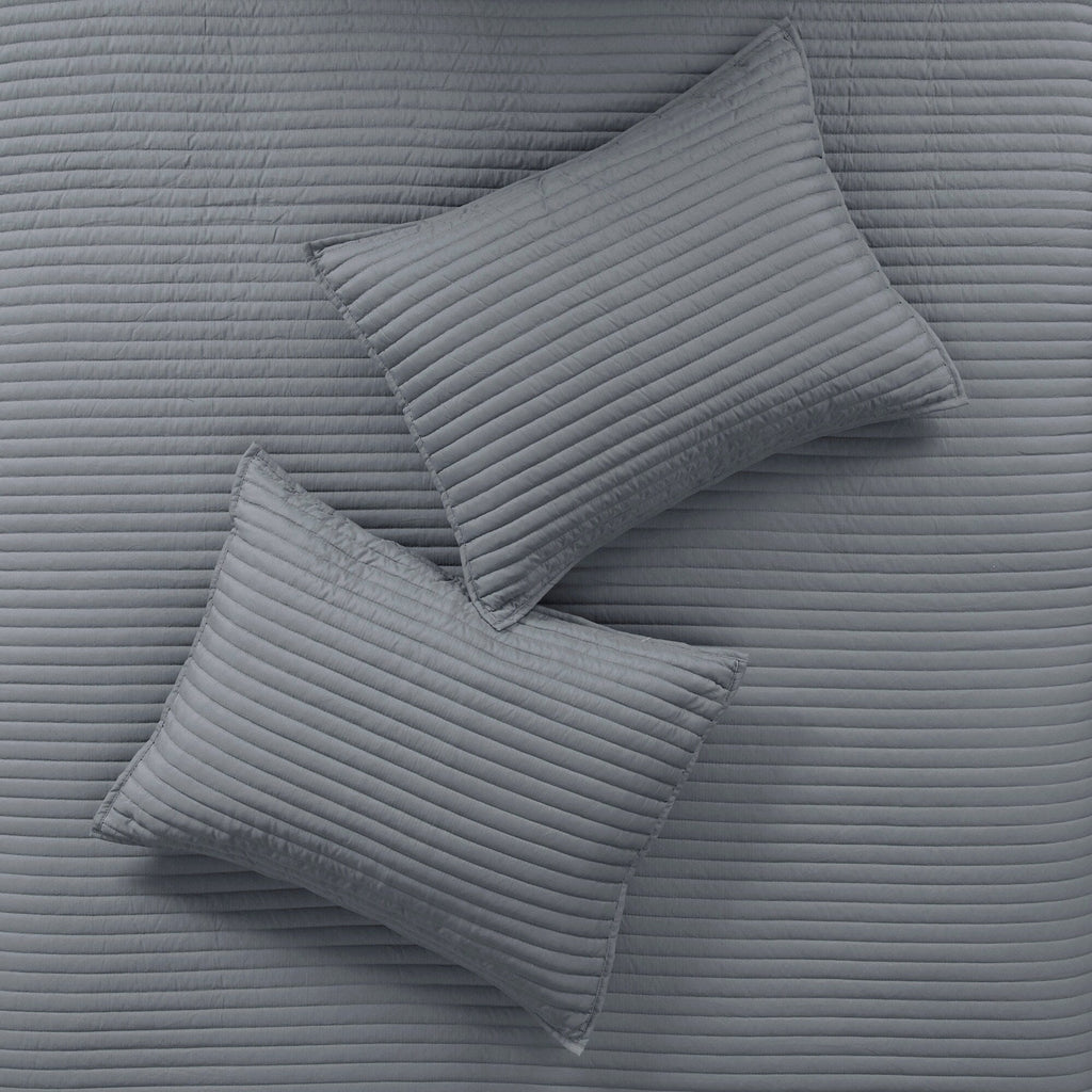 Collection de couettes et de courtepointes en seersucker imprimé Madison Park Anchorage, 8 pièces