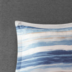 Collection de couettes et de courtepointes en seersucker imprimé Madison Park Anchorage, 8 pièces