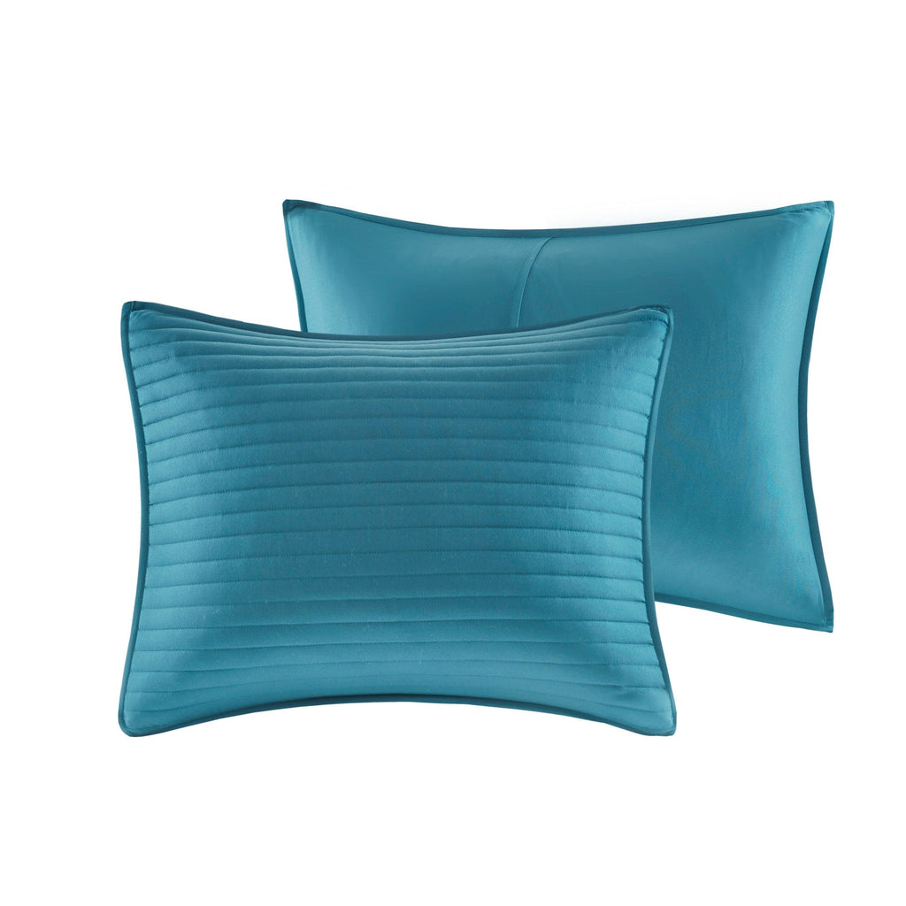 Collection de couettes et de courtepointes en seersucker imprimé Madison Park Anchorage, 8 pièces