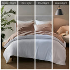 Ensemble de draps Madison Park en lin mélangé 4 pièces