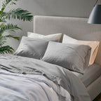 Ensemble de draps Madison Park en lin mélangé 4 pièces