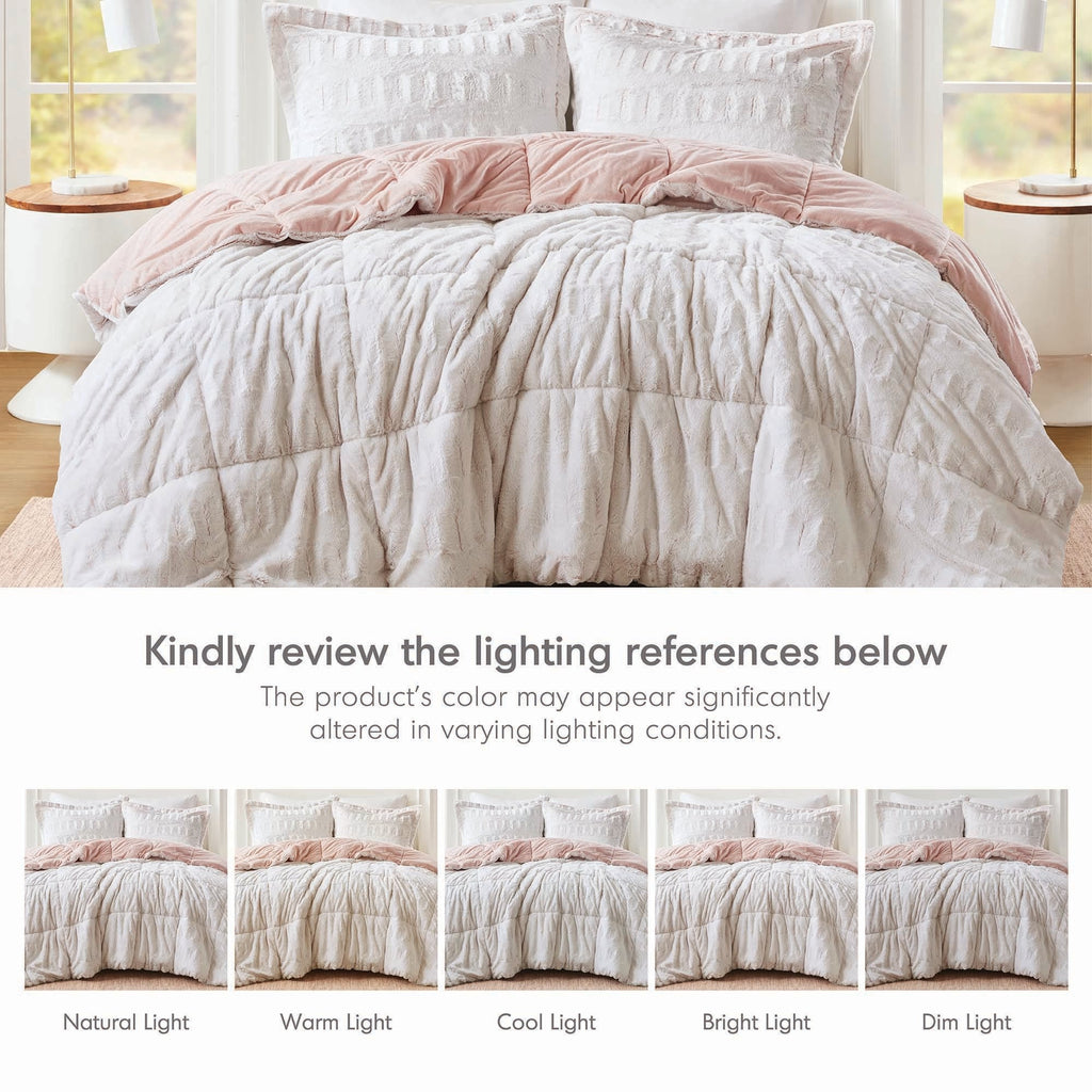 Parure de lit Madison Park Margot avec imprimé dos en fourrure longue