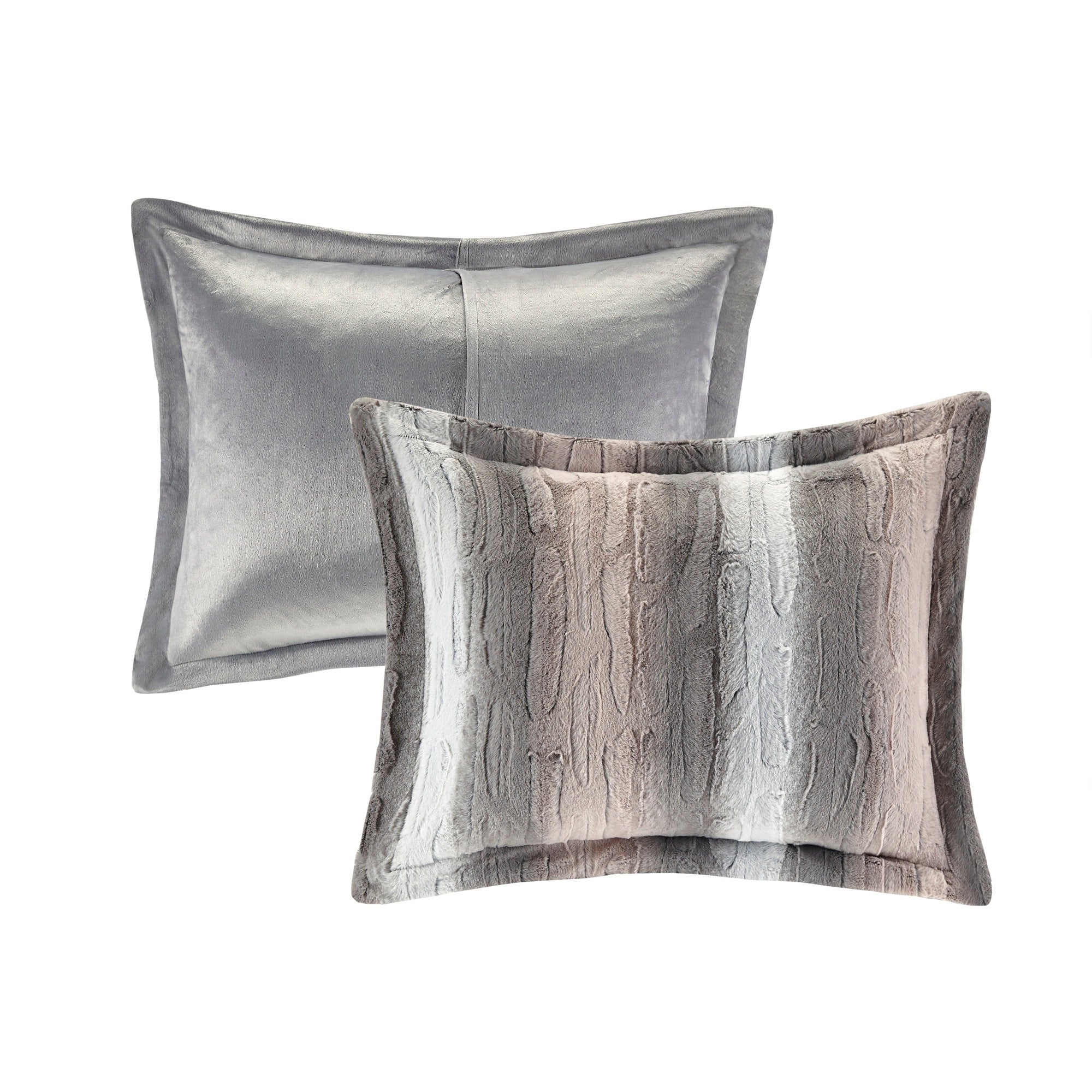 Madison Park Ensemble d'édredon en fausse fourrure Marselle