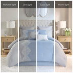 Ensemble de couette en microfibre brodée Madison Park Vera 8 pièces