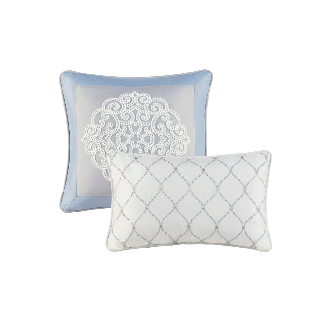 Ensemble de couette en microfibre brodée Madison Park Vera 8 pièces