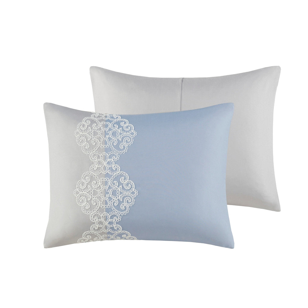 Ensemble de couette en microfibre brodée Madison Park Vera 8 pièces