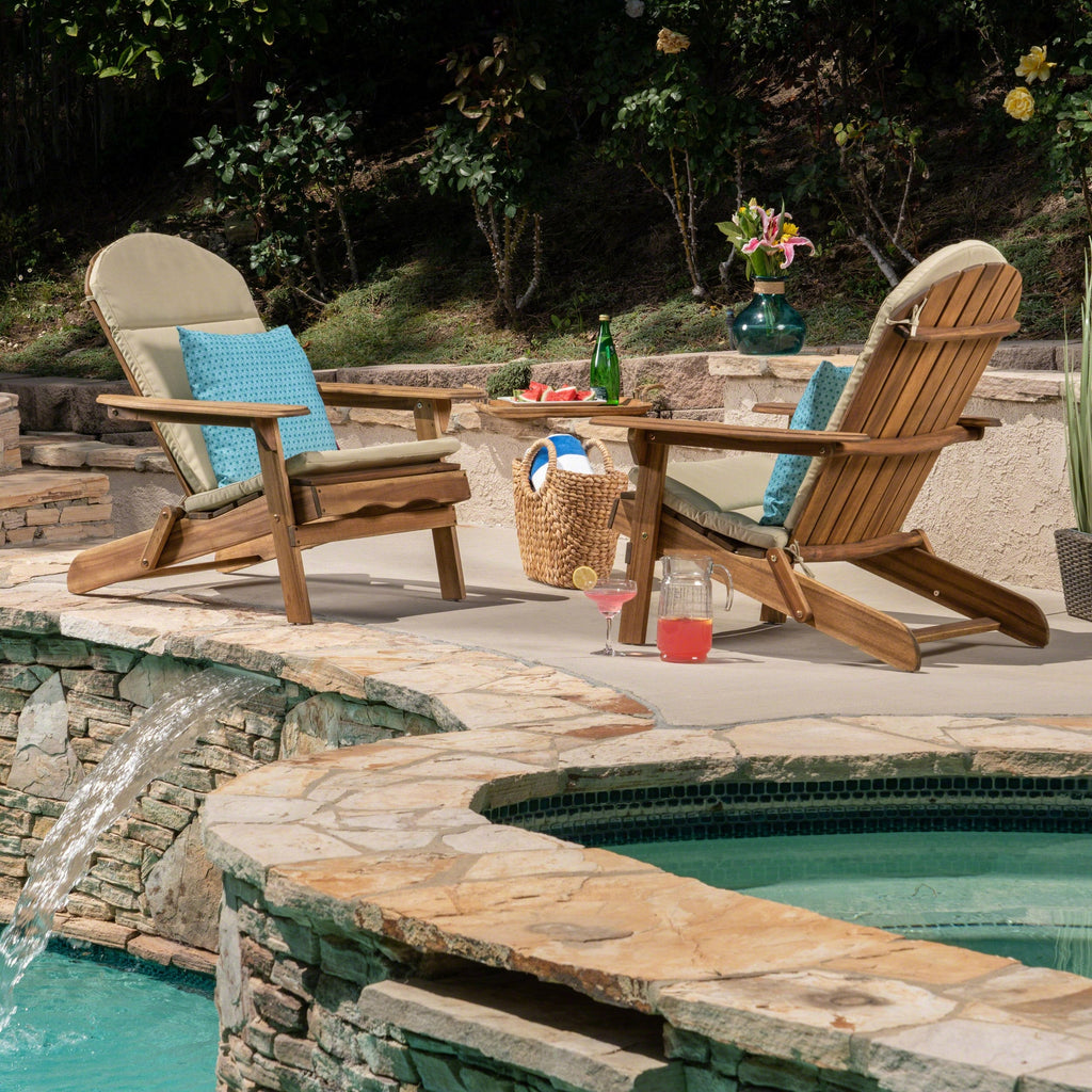 Coussins de chaise Malibu Adirondack (lot de 2) par Christopher Knight Home