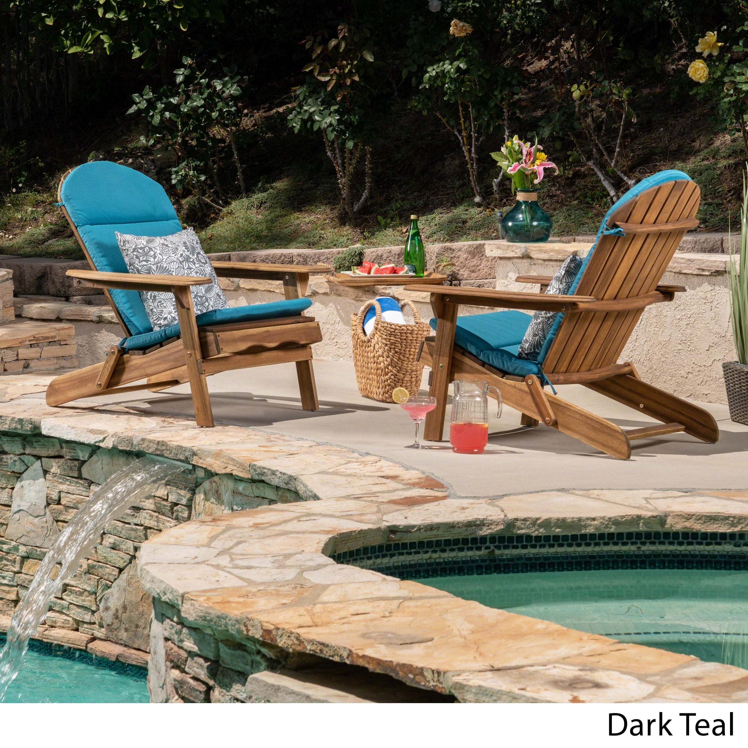 Coussins de chaise Malibu Adirondack (lot de 2) par Christopher Knight Home