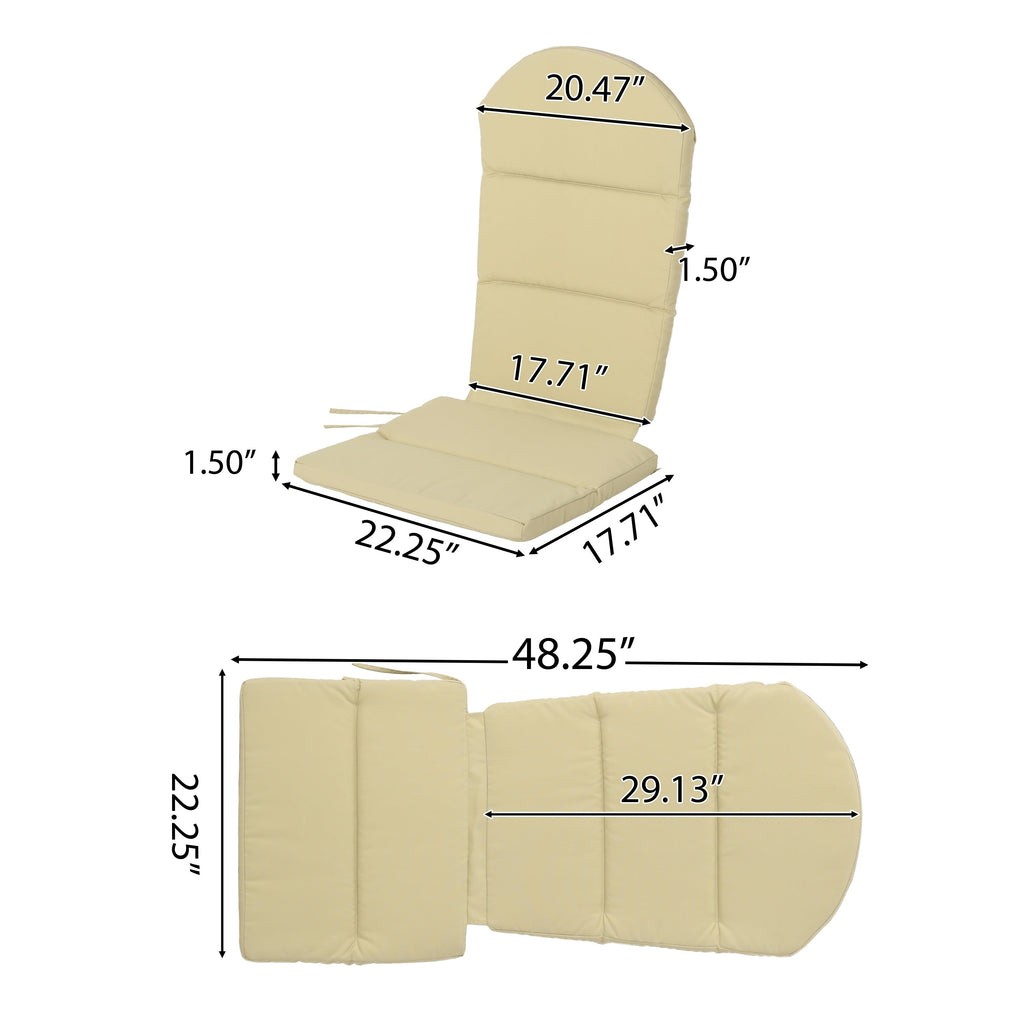 Coussins de chaise Malibu Adirondack (lot de 2) par Christopher Knight Home