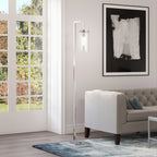 Lampadaire haut Malva 67,75 avec abat-jour en verre - 11 de large