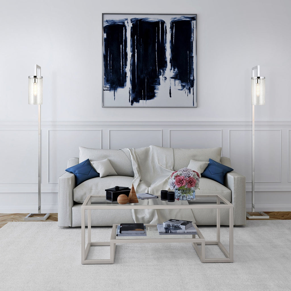 Lampadaire haut Malva 67,75 avec abat-jour en verre - 11 de large