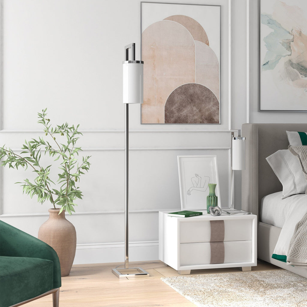 Lampadaire haut Malva 67,75 avec abat-jour en verre - 11 de large