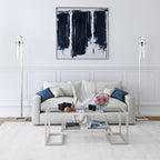 Lampadaire haut Malva 67,75 avec abat-jour en verre - 11 de large