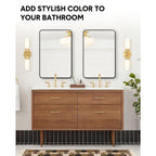 Miroir rond noir mat