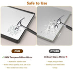 Miroir rond noir mat