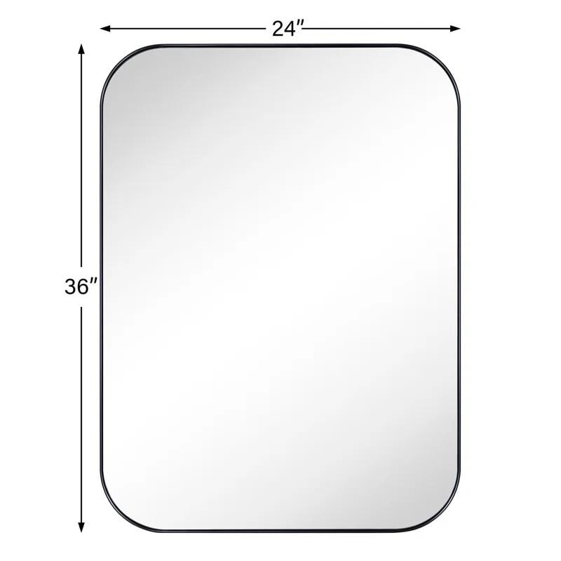Miroirs muraux ronds en métal chic et moderne du milieu du siècle TEHOME