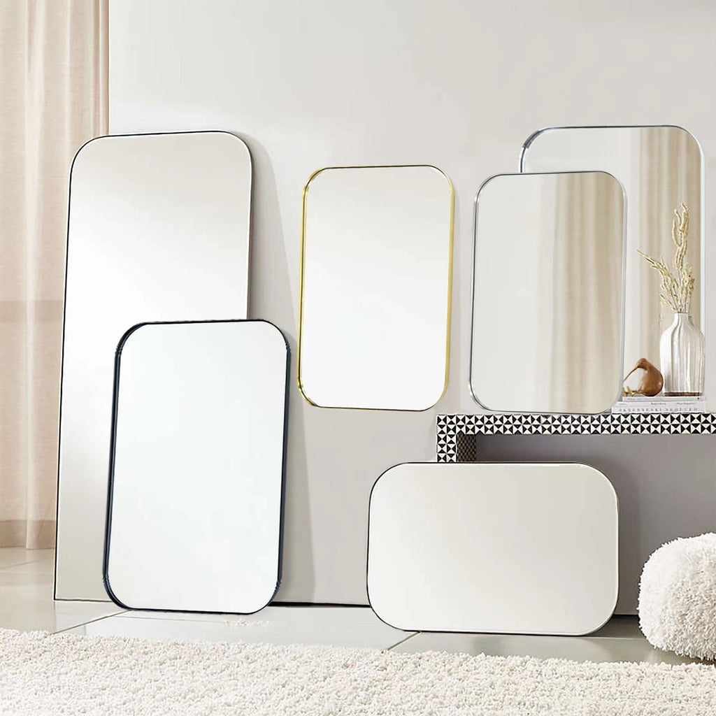 Miroirs muraux ronds en métal chic et moderne du milieu du siècle TEHOME
