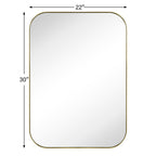 Miroirs muraux ronds en métal chic et moderne du milieu du siècle TEHOME