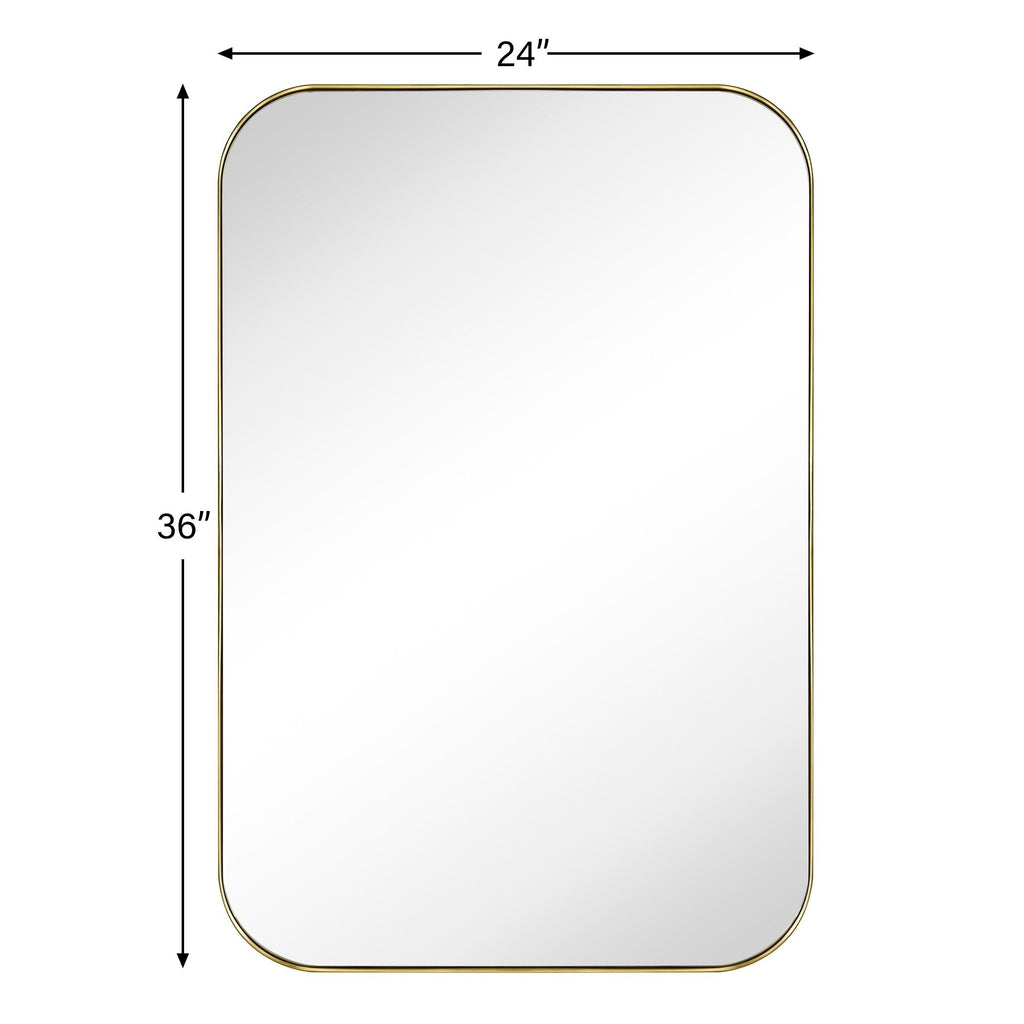 Miroirs muraux ronds en métal chic et moderne du milieu du siècle TEHOME