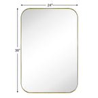 Miroirs muraux ronds en métal chic et moderne du milieu du siècle TEHOME