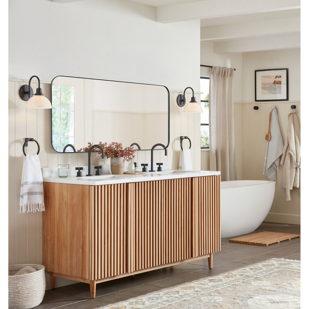 Miroirs muraux ronds en métal chic et moderne du milieu du siècle TEHOME