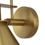 Applique murale conique moderne du milieu du siècle à 1 ampoule - Lampe de chambre 7 pouces