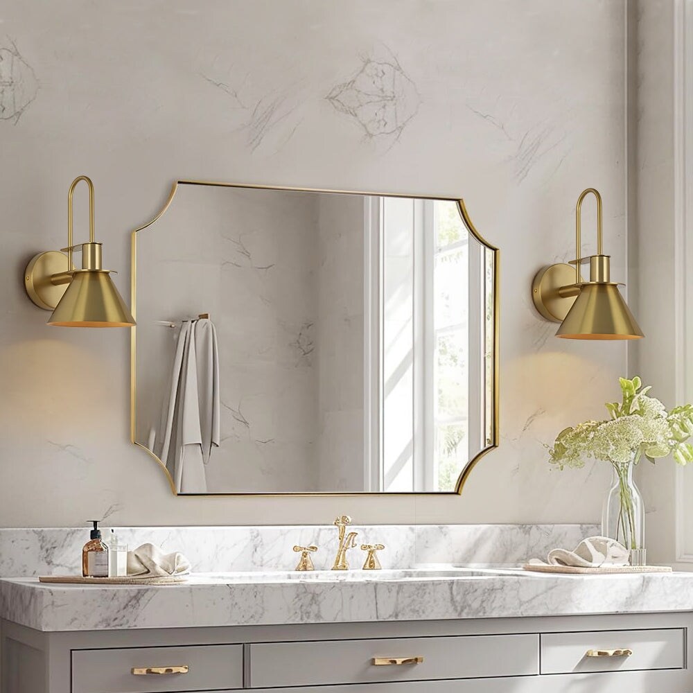 Applique murale conique moderne du milieu du siècle à 1 ampoule - Lampe de chambre 7 pouces