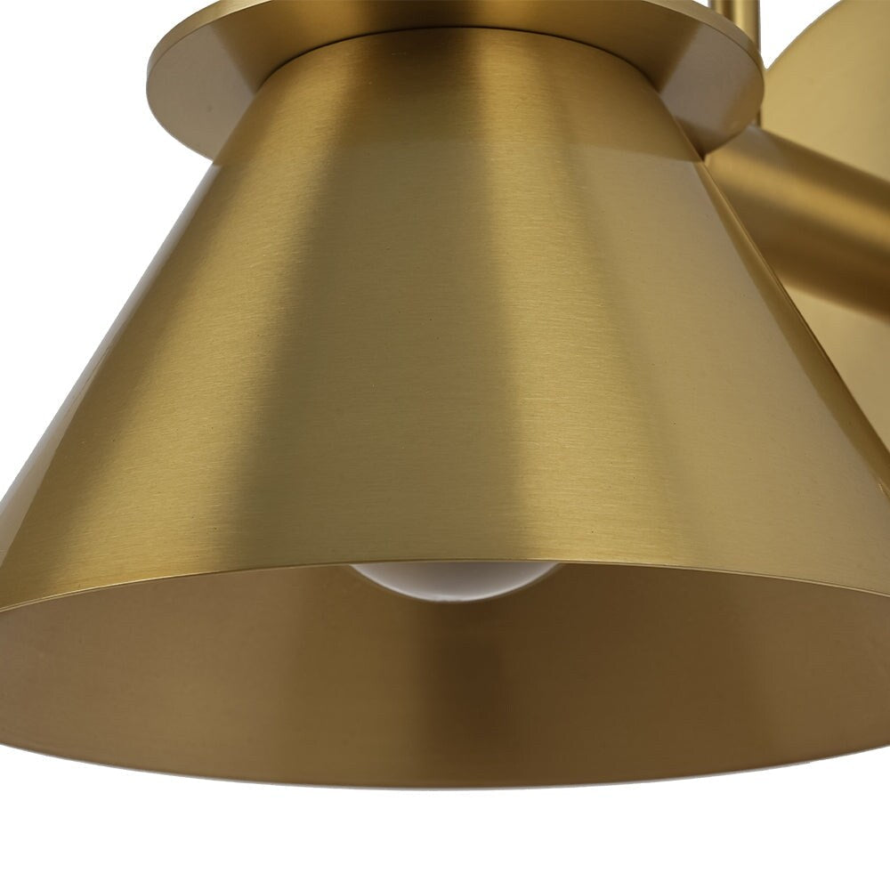 Applique murale conique moderne du milieu du siècle à 1 ampoule - Lampe de chambre 7 pouces