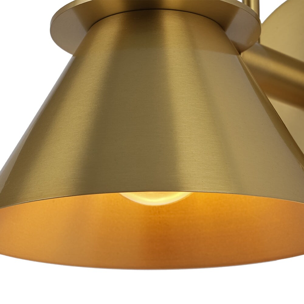 Applique murale conique moderne du milieu du siècle à 1 ampoule - Lampe de chambre 7 pouces