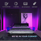 Lampadaire d'angle RVB minimaliste - Lot de 2