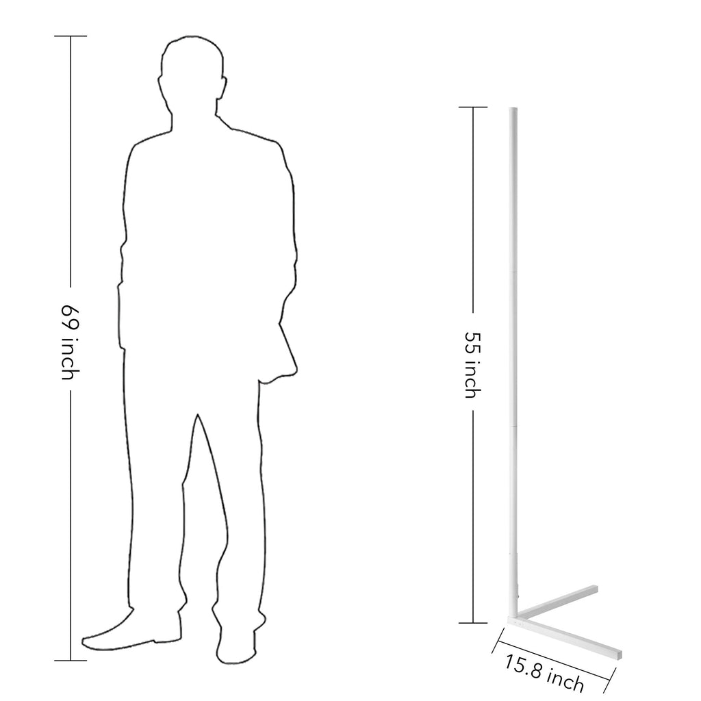 Lampadaire d'angle RVB minimaliste - Lot de 2