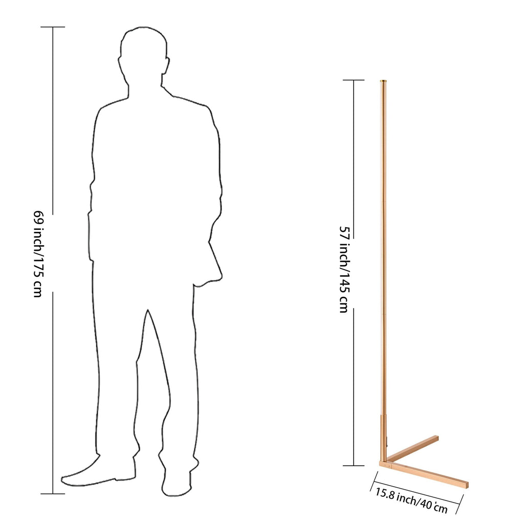 Lampadaire d'angle RVB minimaliste - Lot de 2